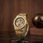 Rustet watch in golden  colour