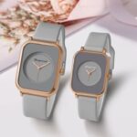 Couple Minimalist Leather Watch Set